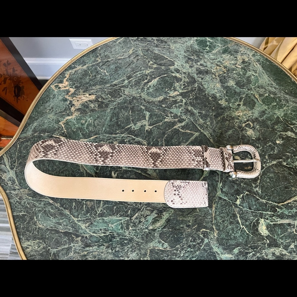 Authentic Burberry Python Skin Belt, Size 36/90, … - image 8